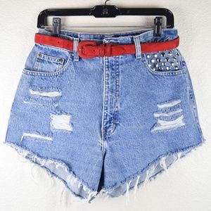 Eddie Bauer Women’s 4-6 Studded Denim Cutoff Shorts